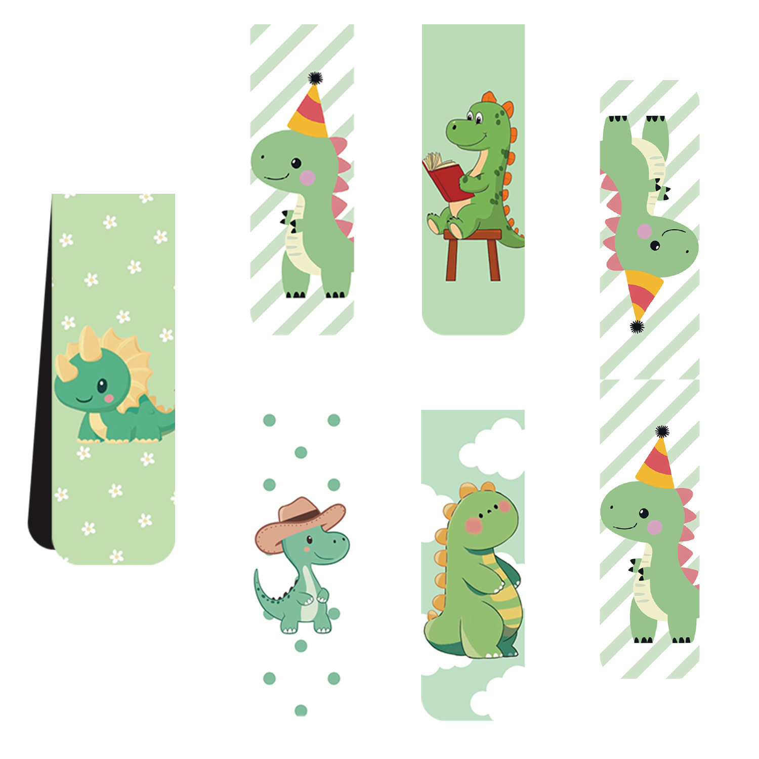 Bookmark Magnetic Clip - 5Pcs/Set Cute Cartoon Dinosaur Magnetic Bookmarks,