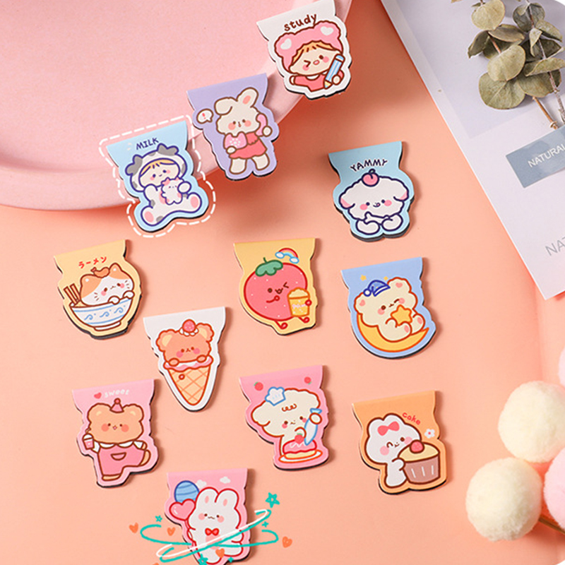 5pcs Cute Cartoon Bear Magneti - огляд і ціна Bookmark Magnetic Clip
