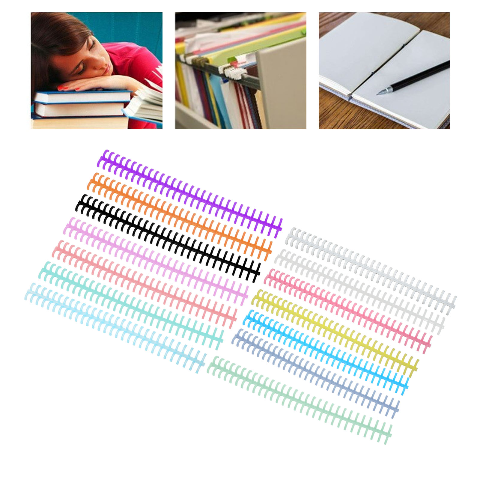 10PCS 30 Hole Loose Leaf Bindi - огляд і ціна Binding Comb Plastic