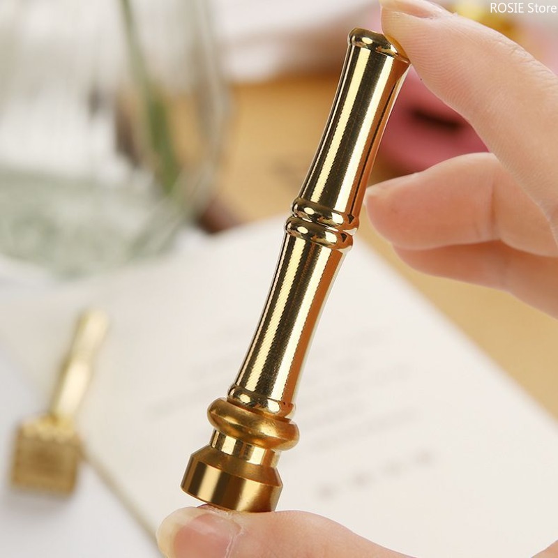 Bamboo Shape Brass Stamp Handl - огляд і ціна Wax Seal Stamp Kit