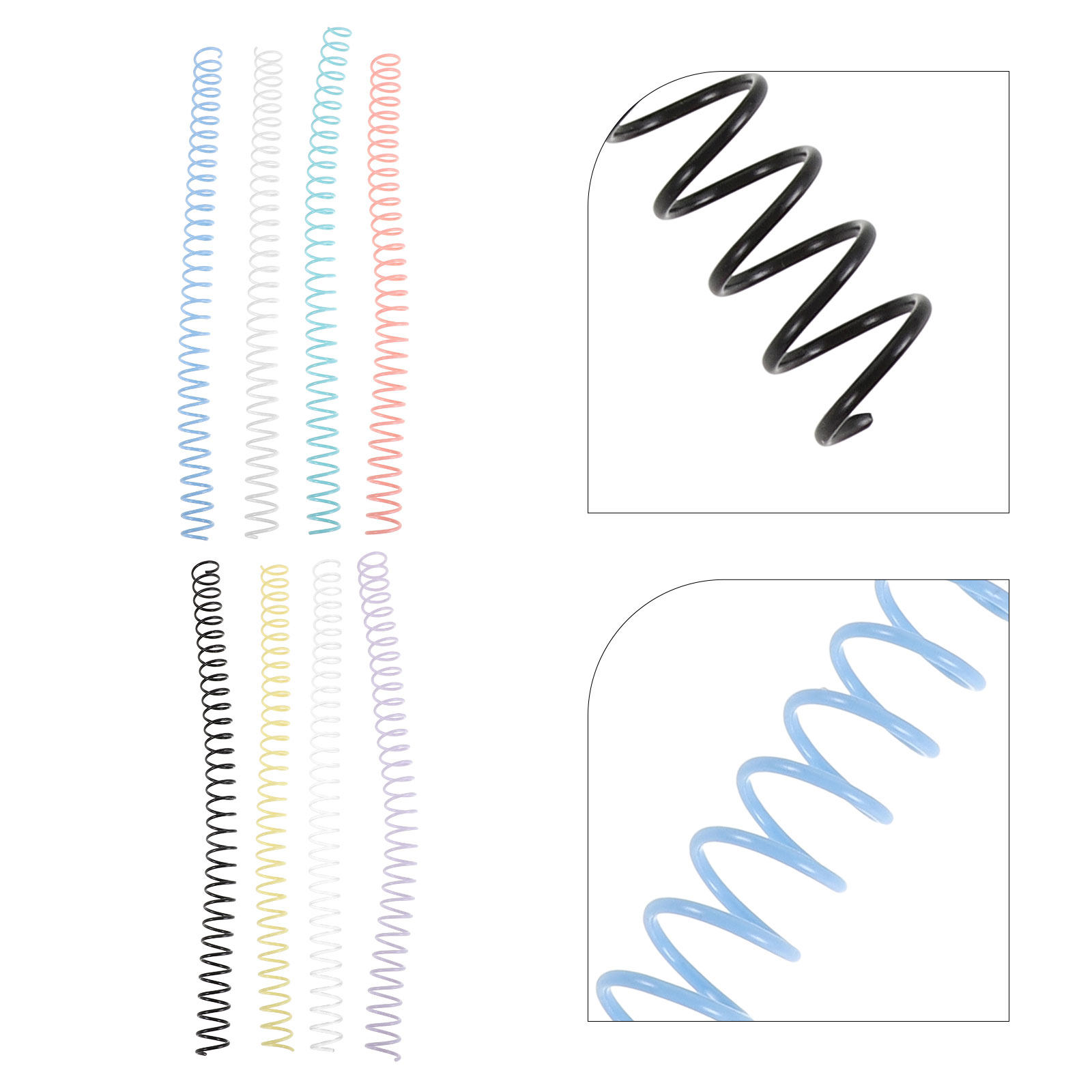 8Pcs Plastic Spiral Binding Co - огляд і ціна Binding Comb Plastic