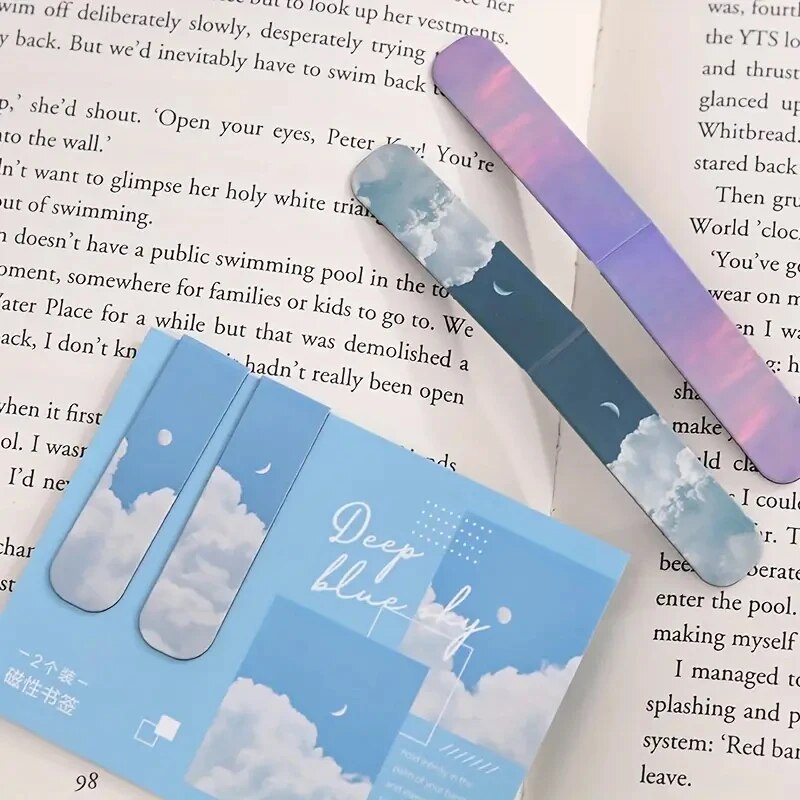 2Pcs Landscape Themed Magnetic - огляд і ціна Bookmark Magnetic Clip