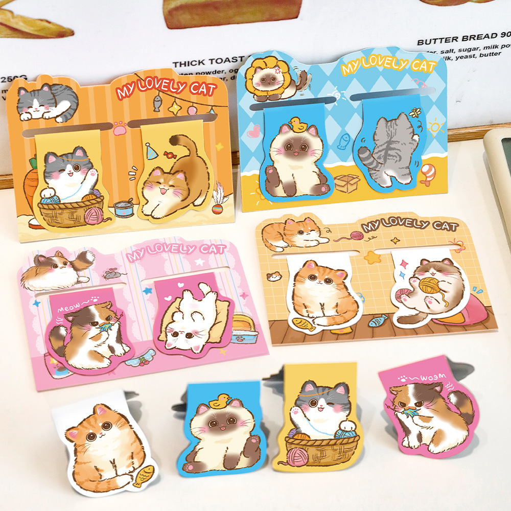 2Pcs/Set Cute Cat Magnetic Boo - огляд і ціна Bookmark Magnetic Clip