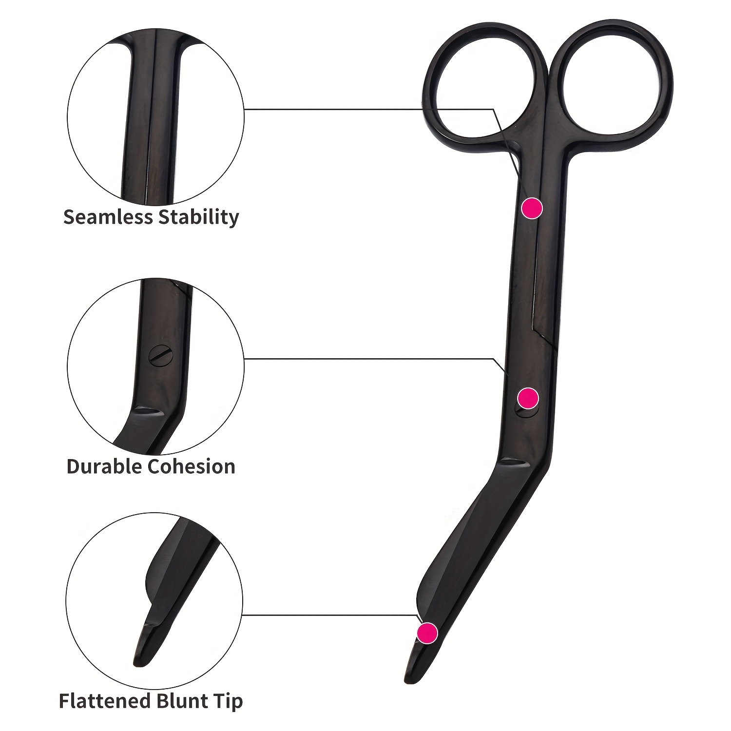 3pcs Multicolor Titanium-Coate - огляд і ціна Scissors Stainless Craft