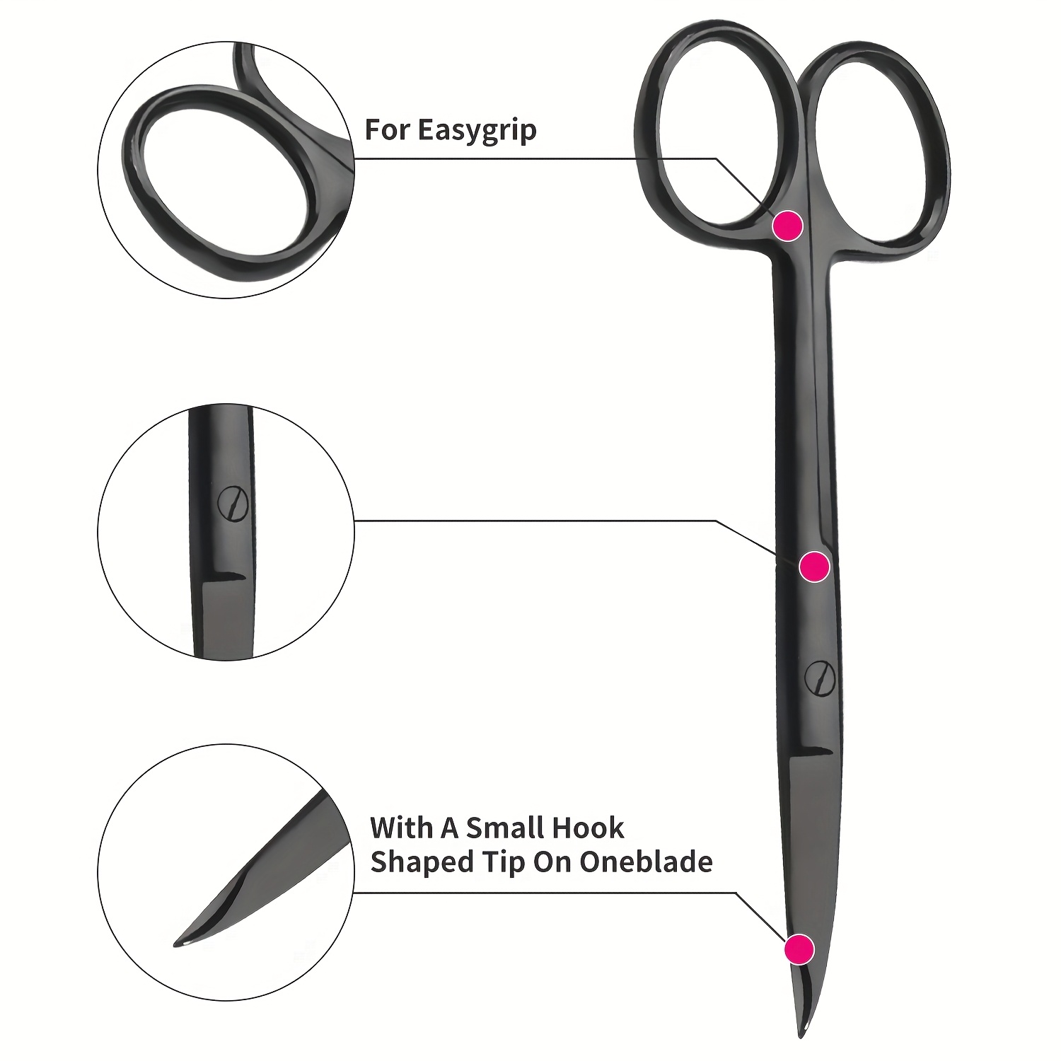 3pcs Multicolor Titanium-Coate - огляд і ціна Scissors Stainless Craft