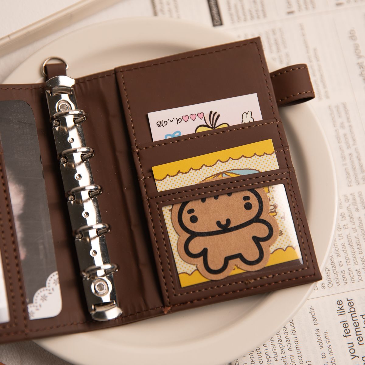 Cute Pink M5 Loose Leaf Hardco - огляд і ціна Journal Leather Hardcover