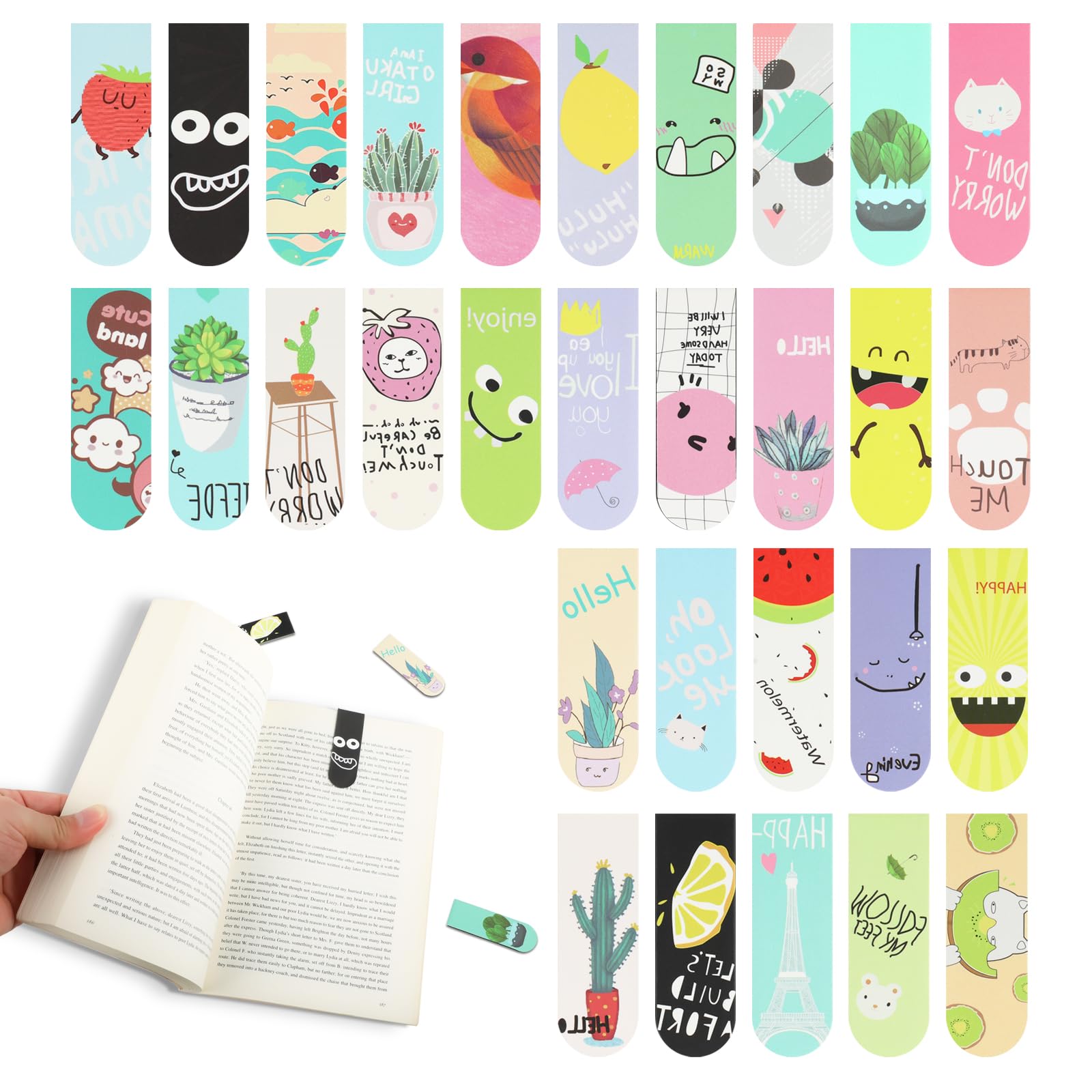 18pcs/30pcs Magnetic Bookmarks - огляд і ціна Bookmark Magnetic Clip