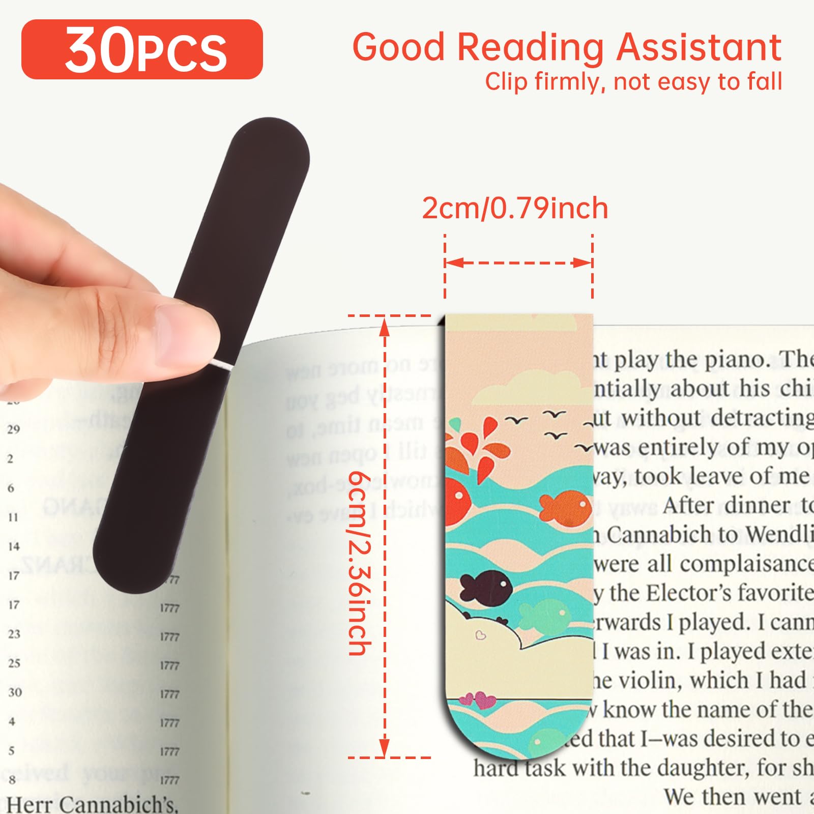18pcs/30pcs Magnetic Bookmarks - огляд і ціна Bookmark Magnetic Clip