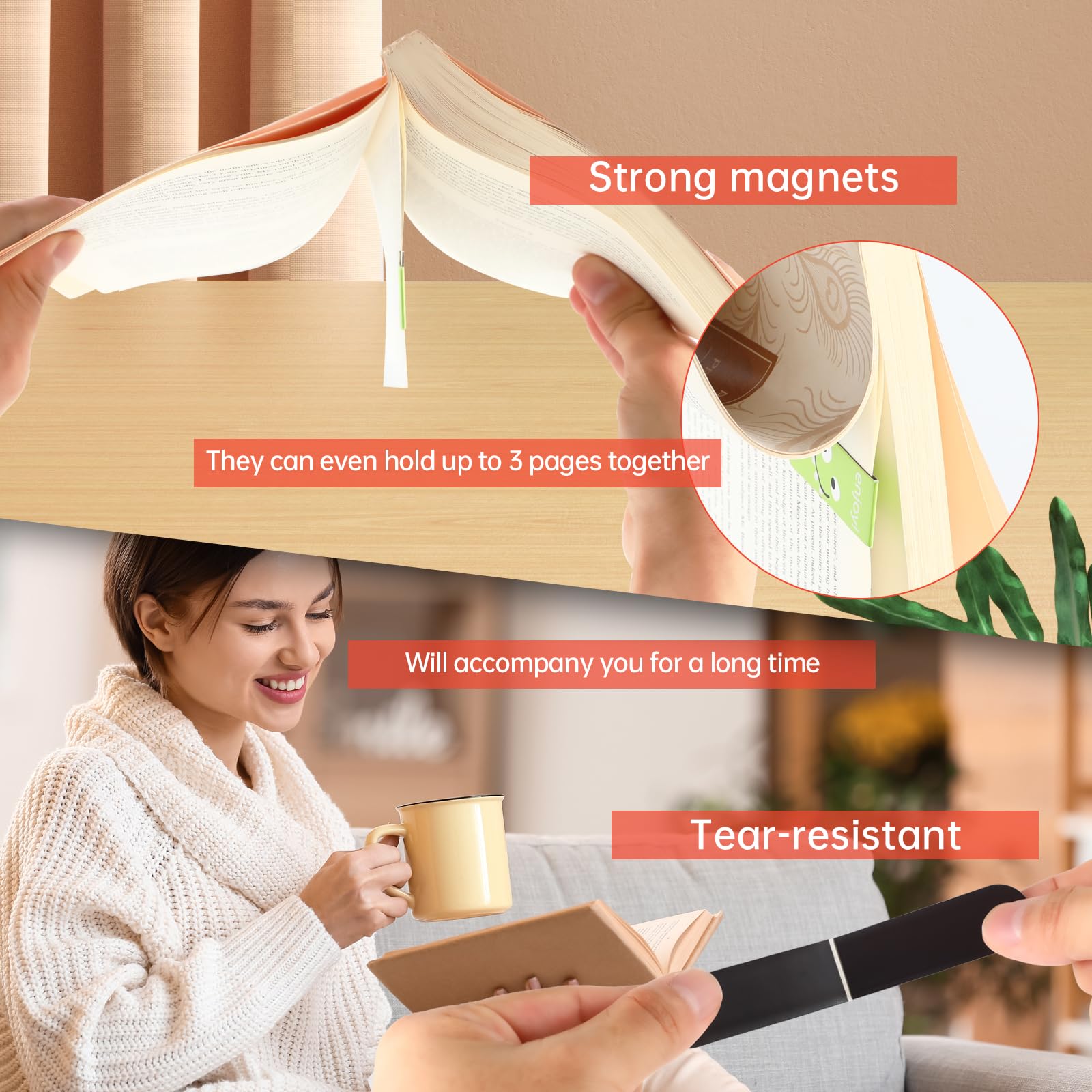 18pcs/30pcs Magnetic Bookmarks - огляд і ціна Bookmark Magnetic Clip