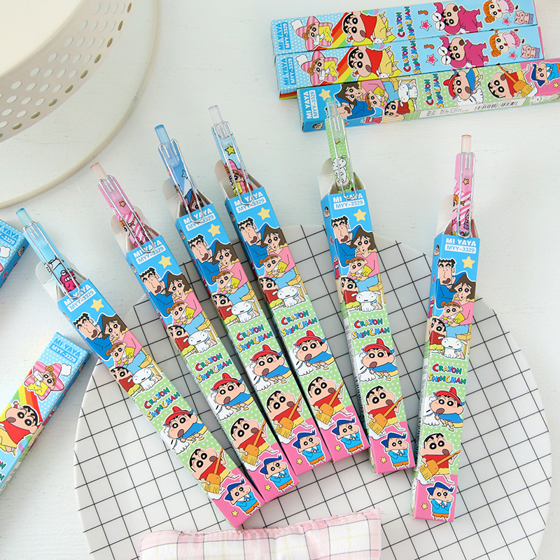 6Pcs Cartoon Crayon Shin-Chan  - огляд і ціна Stationery Supplier
