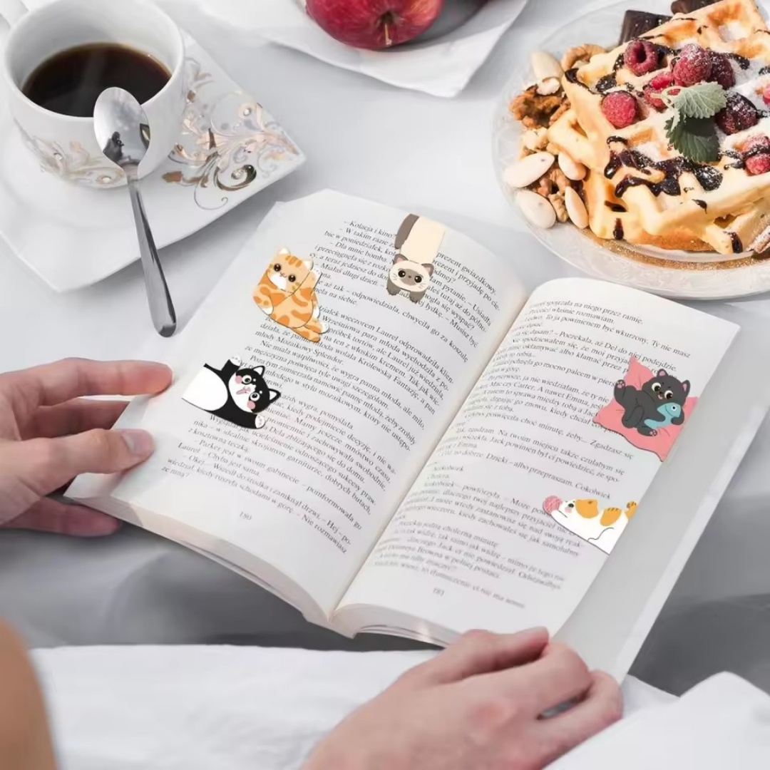 1set Creative Cat Pattern Magn - огляд і ціна Bookmark Magnetic Clip